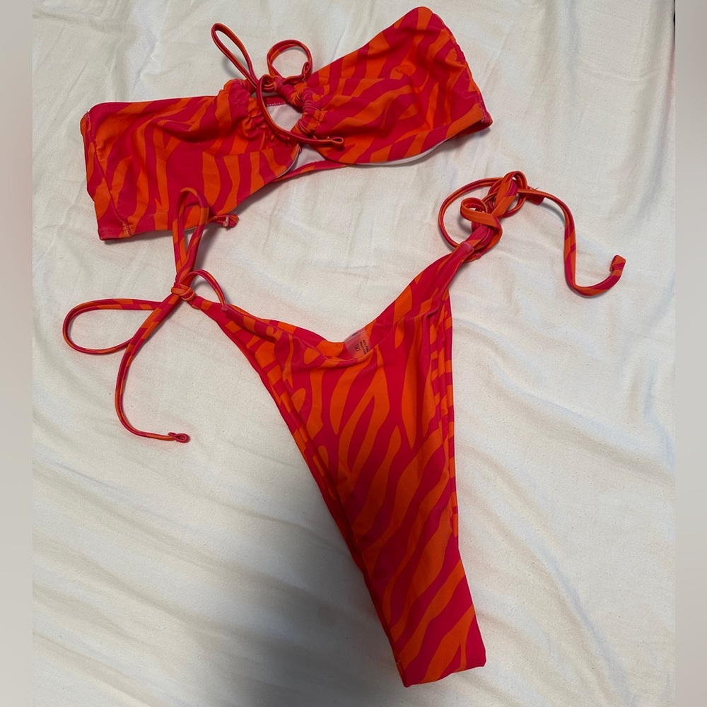 Pink and Orange Swirl Bikini